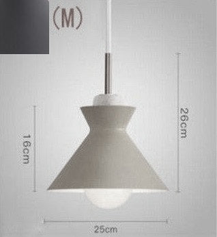 Modern Macaron Metal Dome Pendant Light