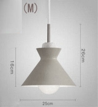 Modern Macaron Metal Dome Pendant Light