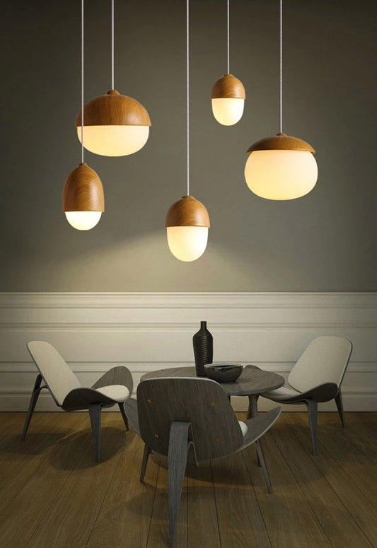 Frosted Glass Metal Pendant Light