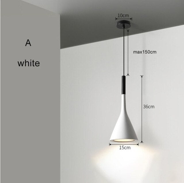 Cone Minimalist Resin Kitchen Pendant Light