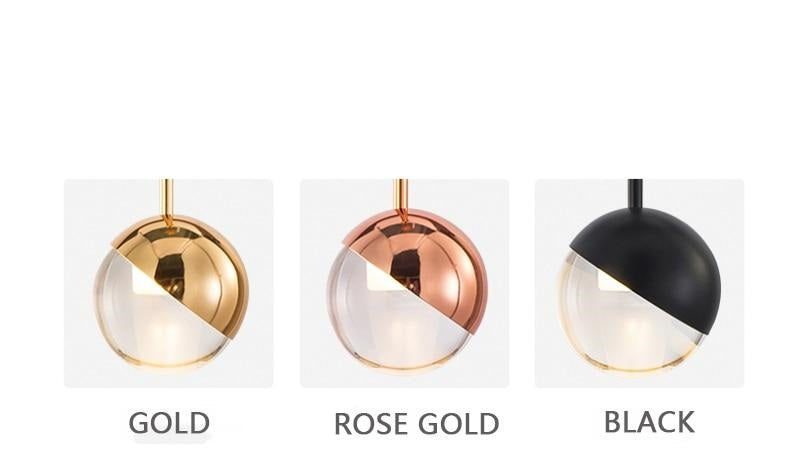 Rose Gold Drop Pendant Light