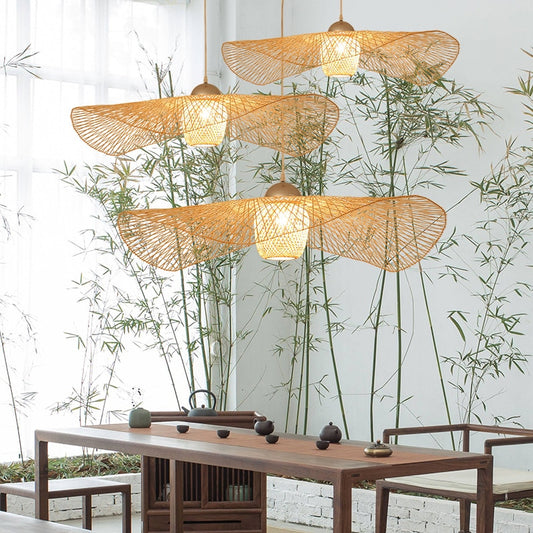 Natural Bamboo Handmade Chandelier