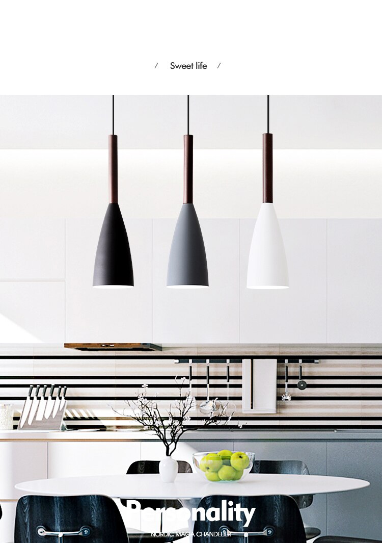 Flute Minimalist Nordic Kitchen Pendant Light