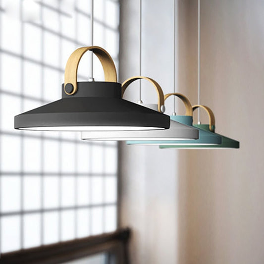 Nordic Wood Handle LED Pendant Light