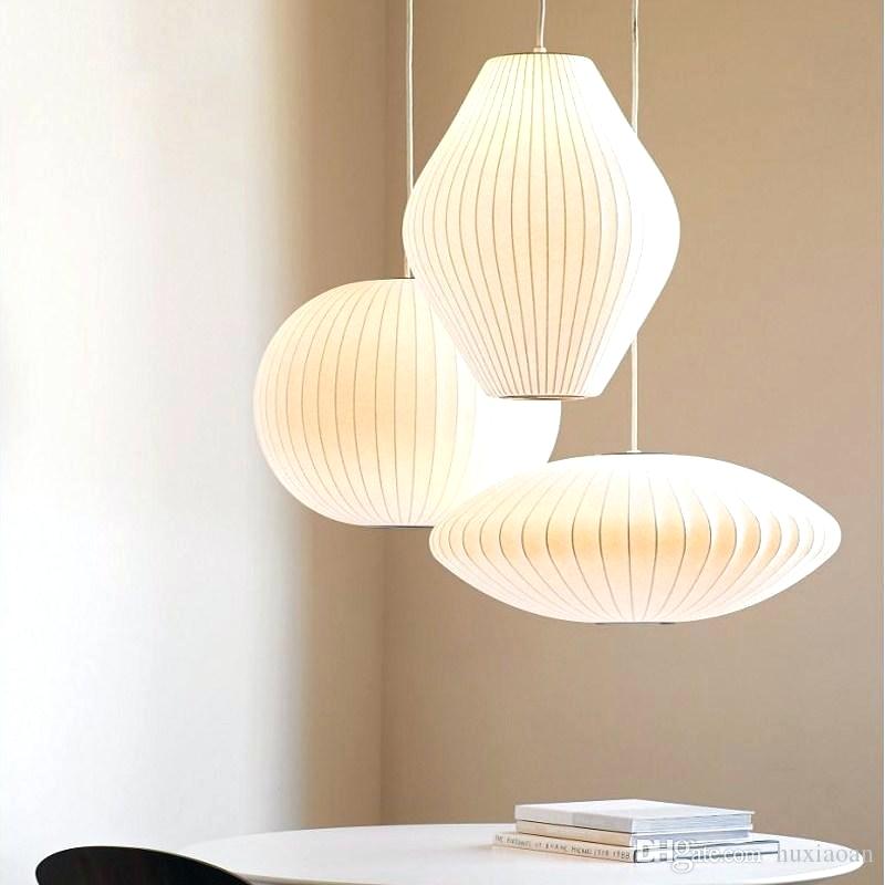 Japanese Silk Lantern Lamp