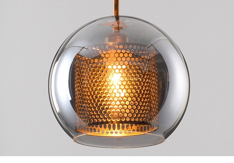 Honeycomb Glass Pendant Light