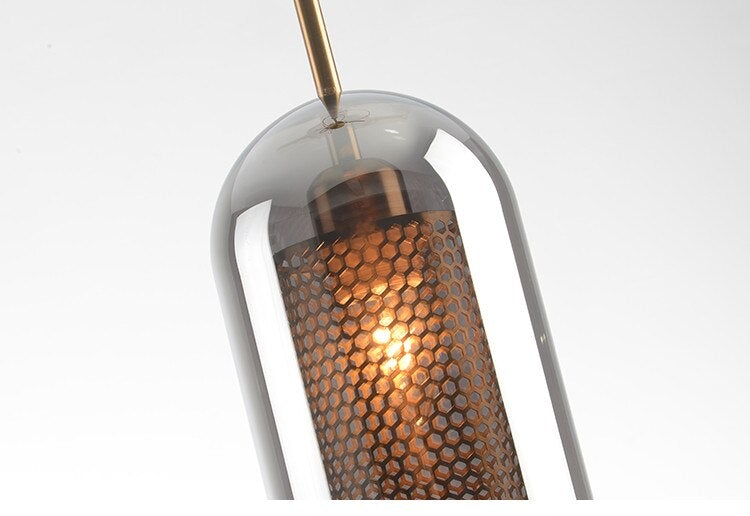 Honeycomb Glass Pendant Light