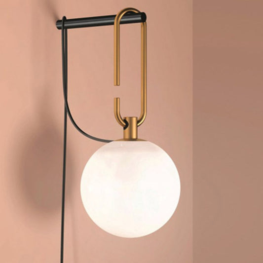 Nordic Hanging Gold Globe Wall Light