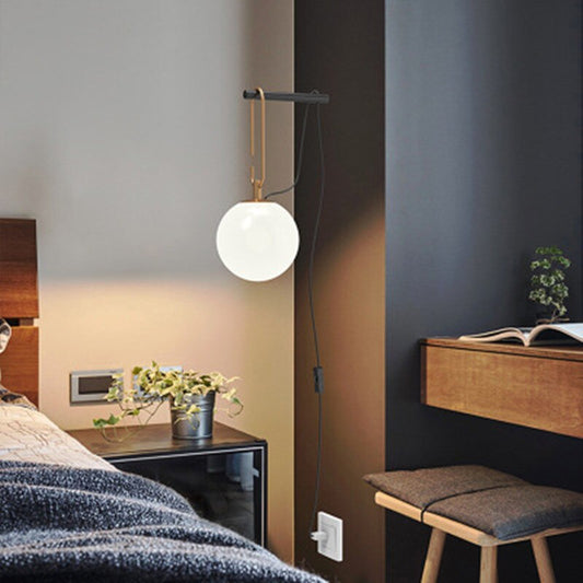 Nordic Hanging Gold Globe Wall Light