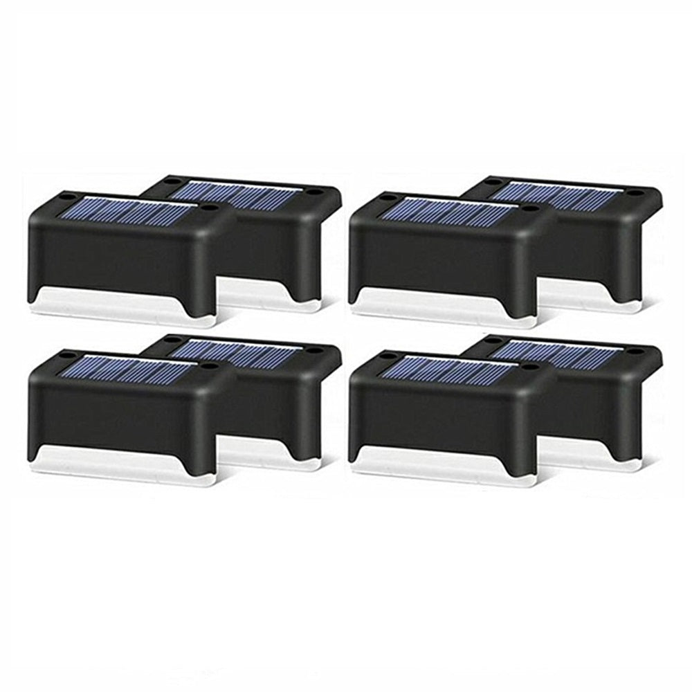 Outdoor Deck Solar LED Lights, Brown Black