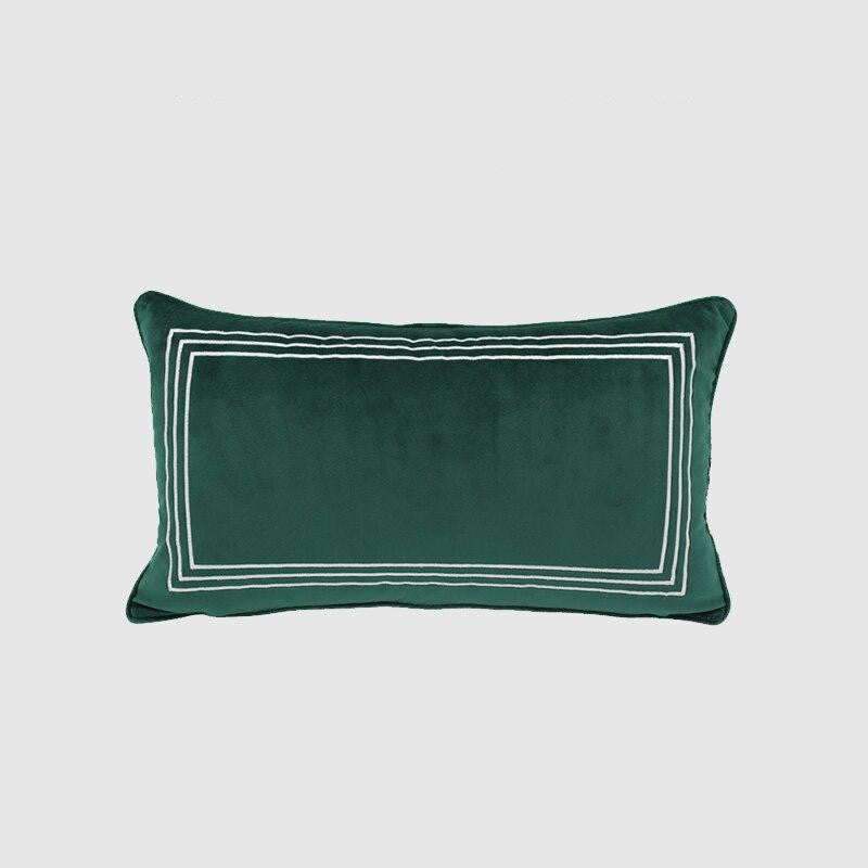 Emerald Green Sofa Lumbar Pillow Case