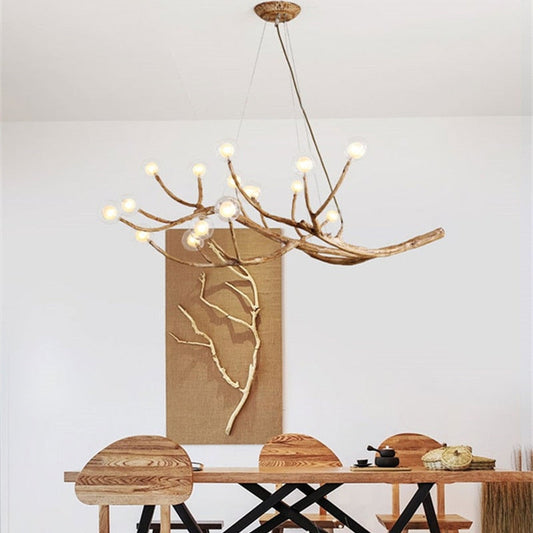Rustic Tree Branch Chandelier