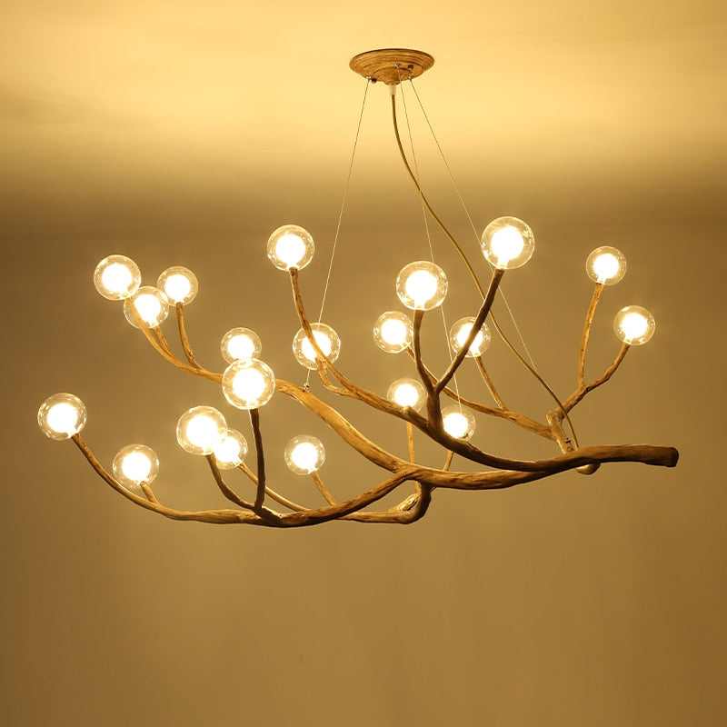 Modern Rustic Tree Branch Chandelier | Nature-Inspired Lighting for ...