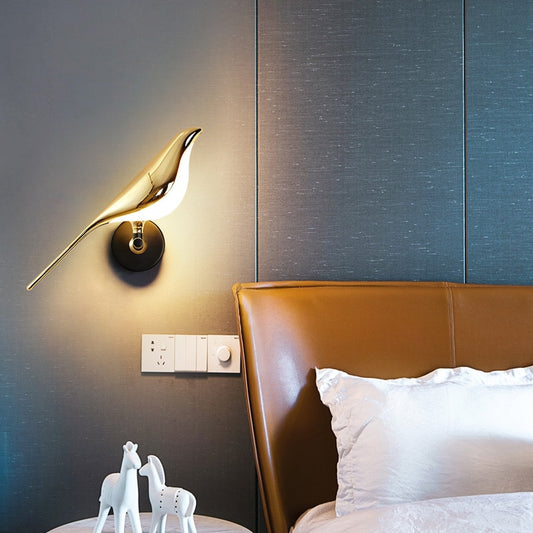 Shine Gold Birds Wall Light