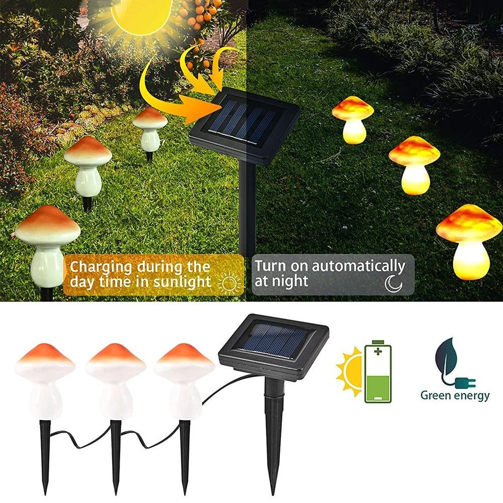 Mushroom Solar Garden Light