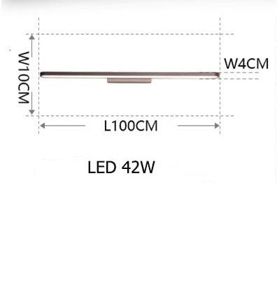 Napa 120cm Brown Metal LED Wall Light