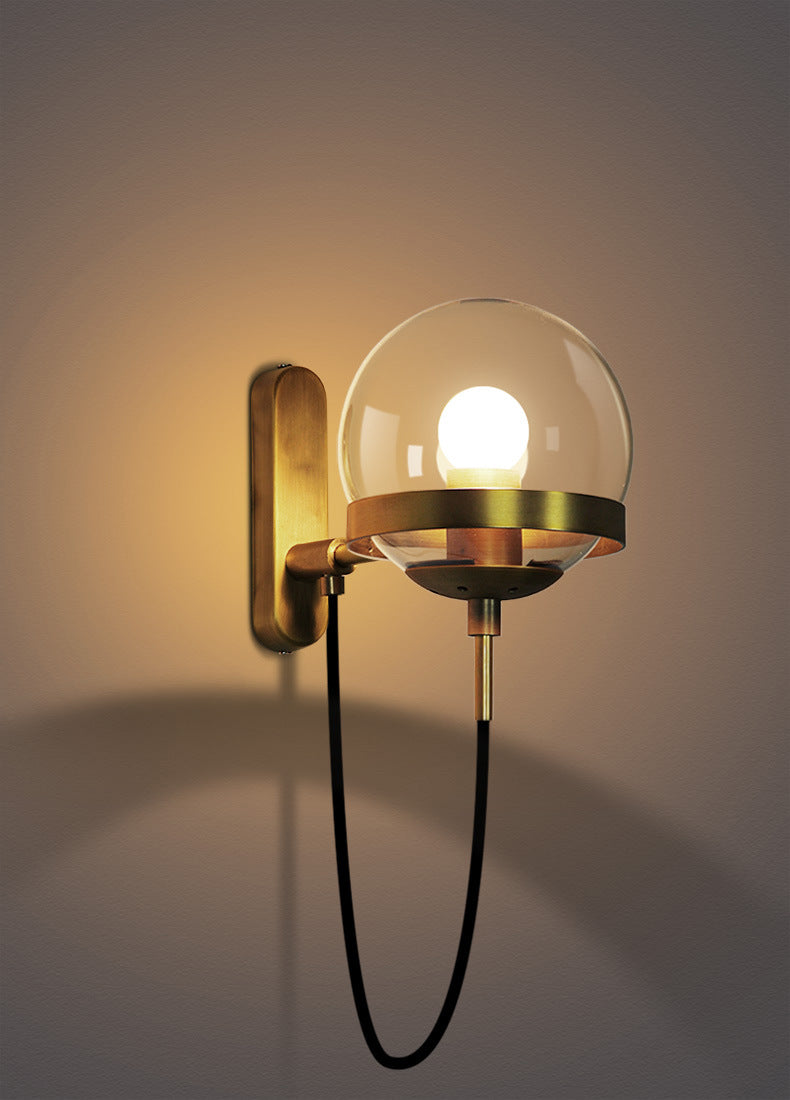Villeta Globe Glass Wall Lamp