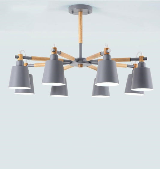 Nordic Macaron 8 Lights Chandelier
