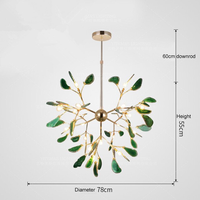 Colorful Tree Branches Chandelier