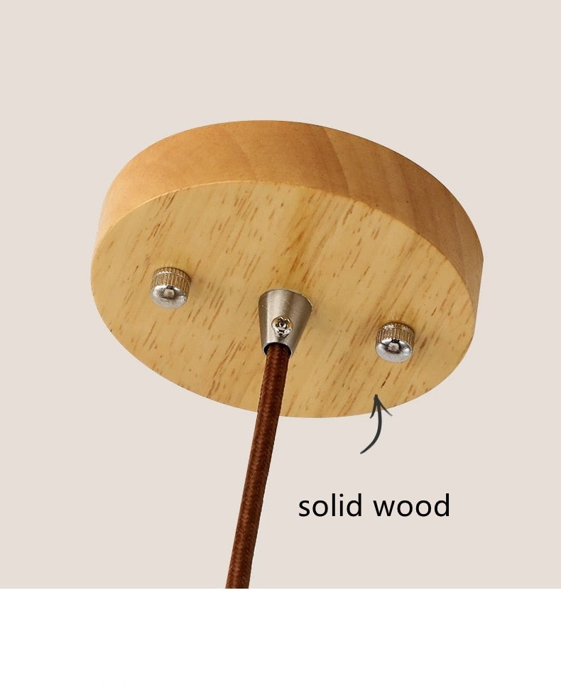 Wood Lantern Pendant Light