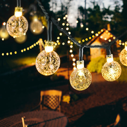 100-Light Indoor/Outdoor 42 ft. Solar String Light with Single Seeded Bulbs