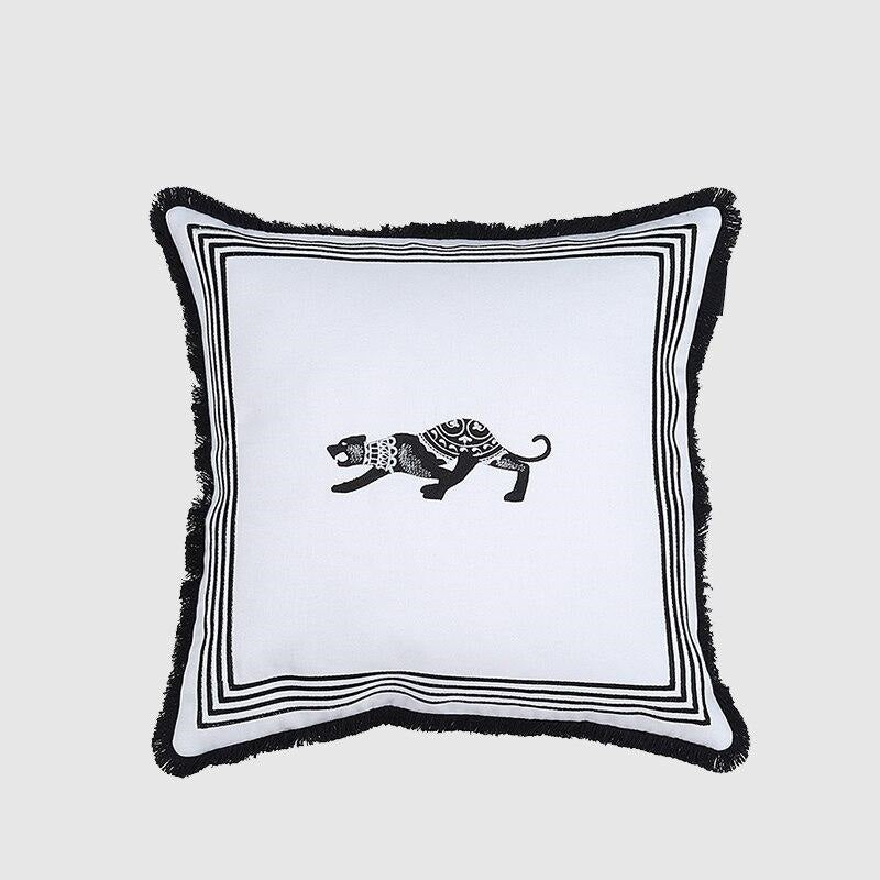 Chinese Animals Embroidered Pillow Case