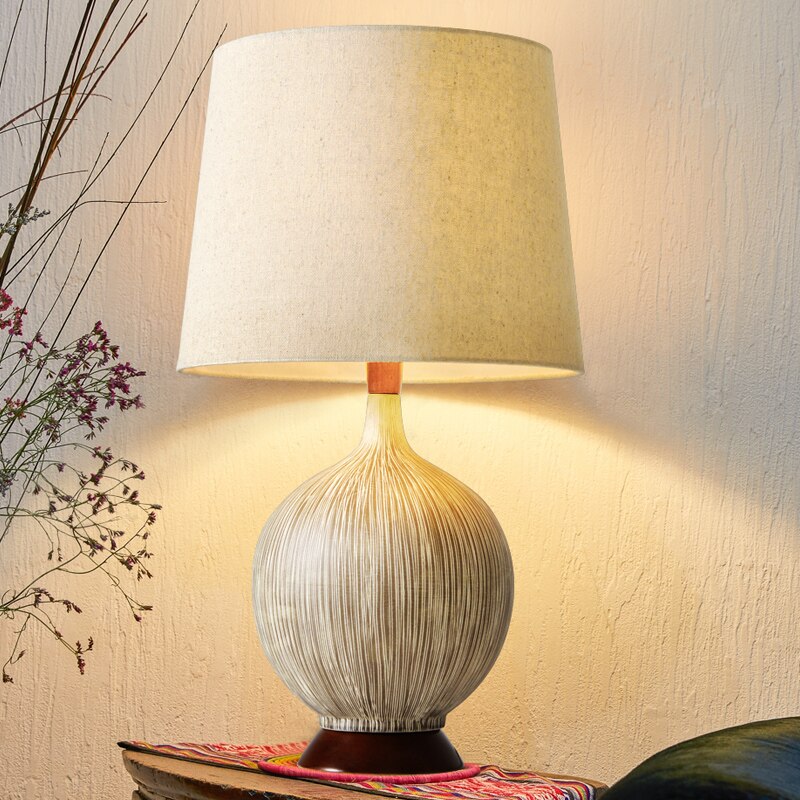 Modern Coconut Shell Table Lamp