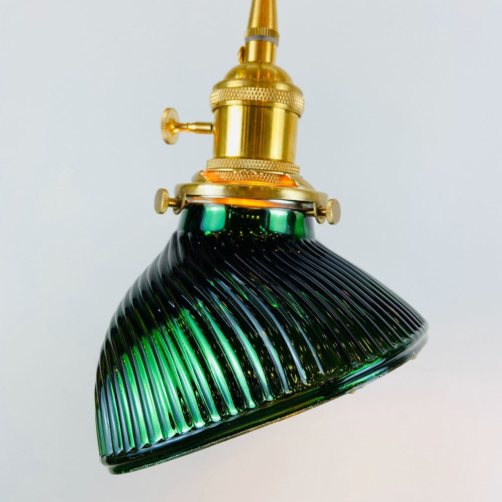 Luxury Copper Holder Light, Gold Dark Green