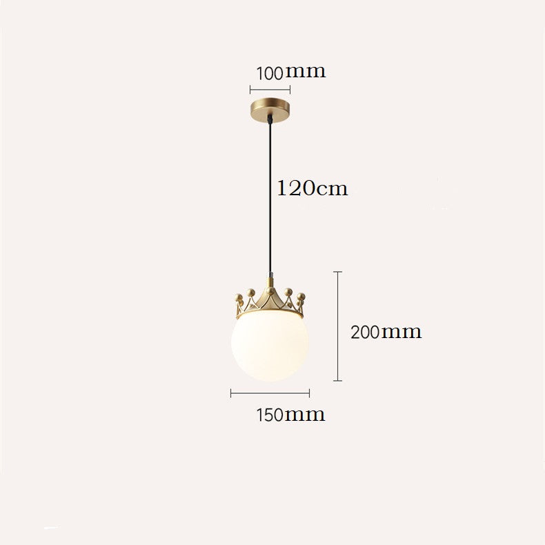 Bedroom Crown Pendant light