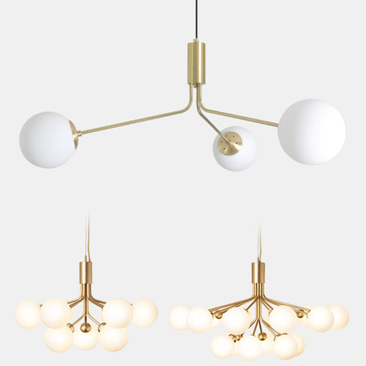 Modern Elegant Chandelier Lighting, Gold White