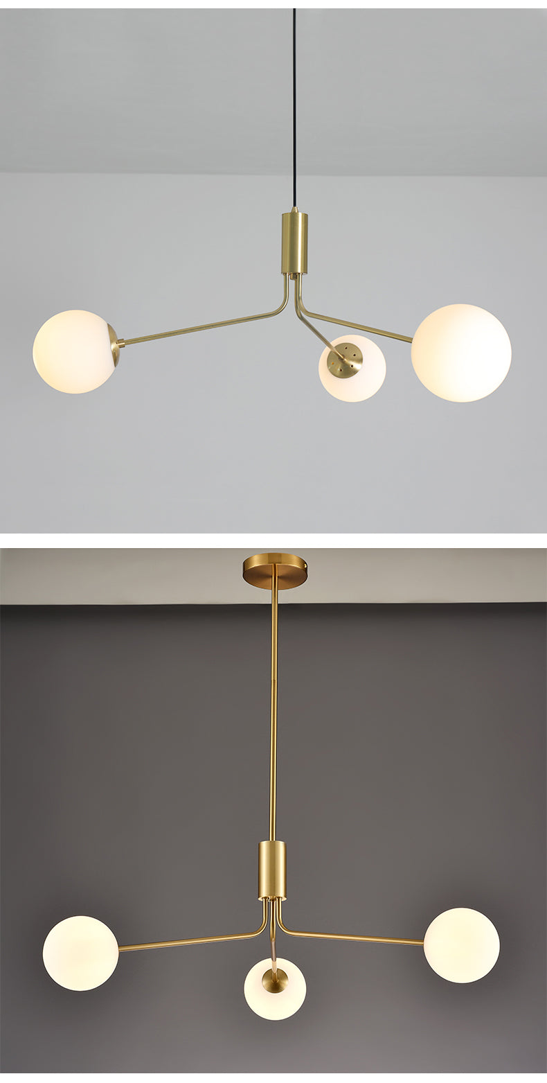 Modern Elegant Chandelier Lighting, Gold White