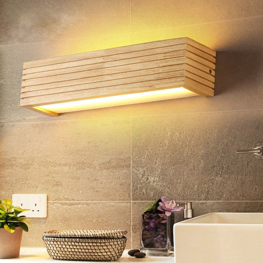New Harbor Wood LED Wall Lamp