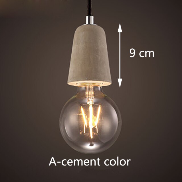 Nessa Concrete Bulb Pendant Light